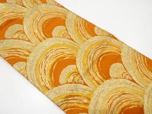 青海波模様織り出し名古屋帯